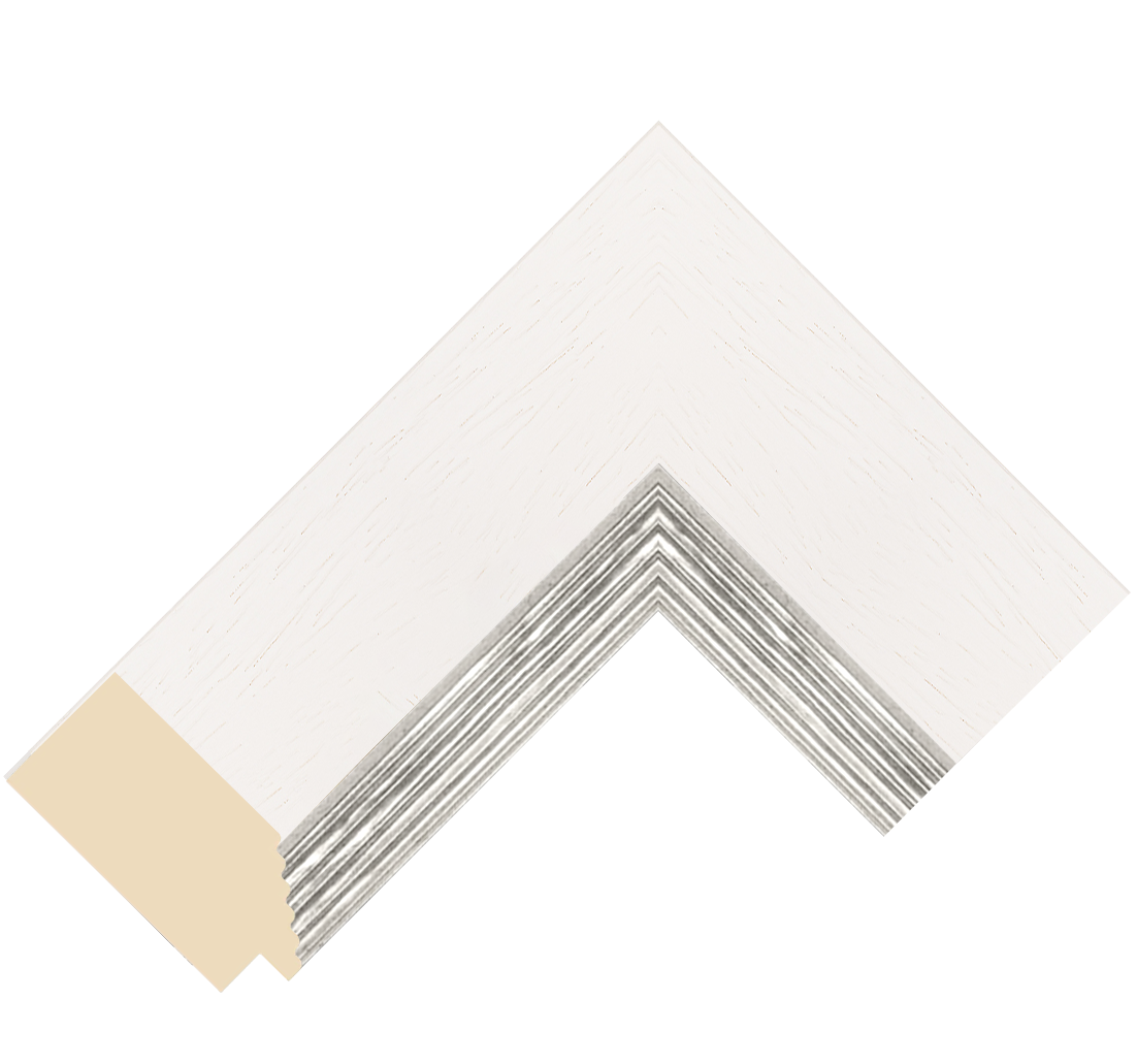 Bexley Linen White / Silver (L)