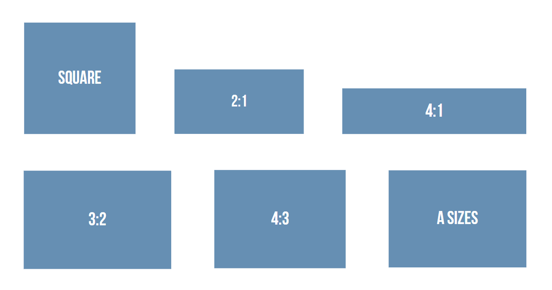 Sizes and ratios